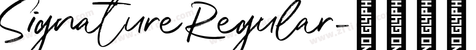 Signature Regular字体转换